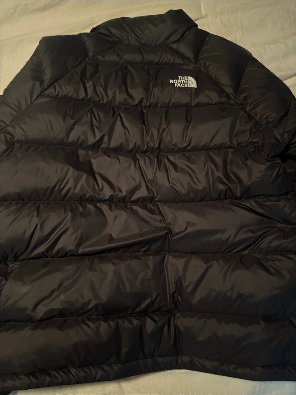 The North Face black quilted